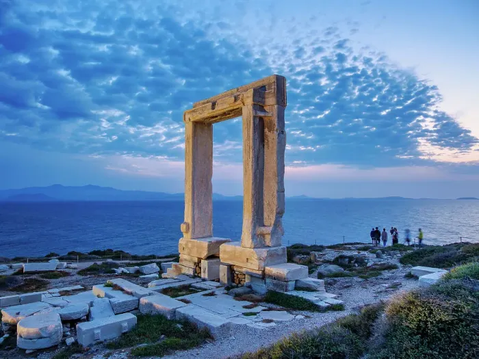 Framed Print : Temple of Apollo at dusk, Chora, Naxos City, Naxos Island, Cyclades, Greece Framed Print : Temple of Apollo at dusk, Chora, Naxos City, Naxos Island, Cyclades, Greece