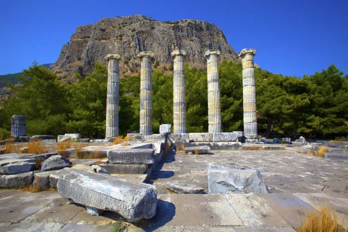 Framed Print : Temple of Athena, Ancient City of Priene, Turkey