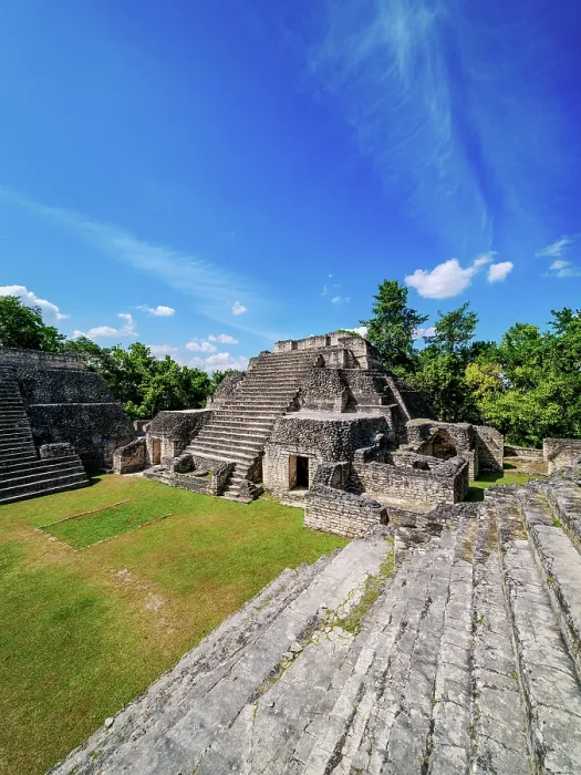 Framed Print : Temple at the top of Caana, Caracol Archaeological Site, Cayo District, Belize