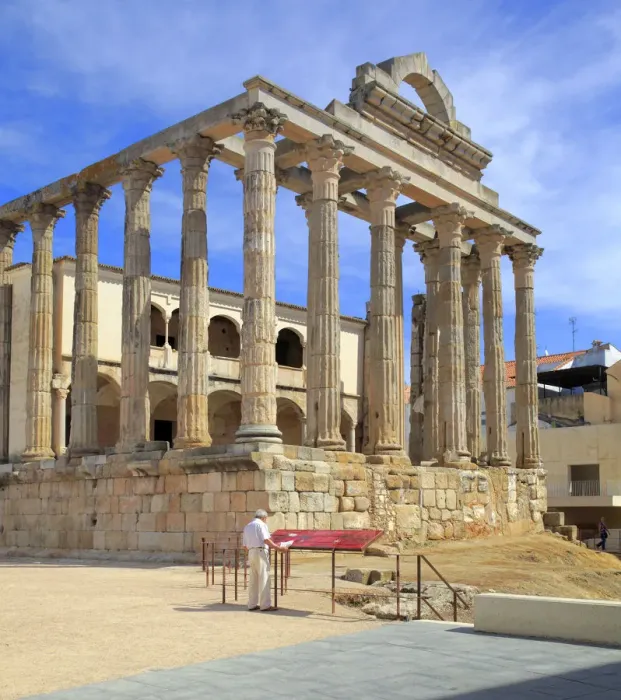 Framed Print : Temple of Diana, Roman Forum, Merida, Extremadura, Spain Framed Print : Temple of Diana, Roman Forum, Merida, Extremadura, Spain