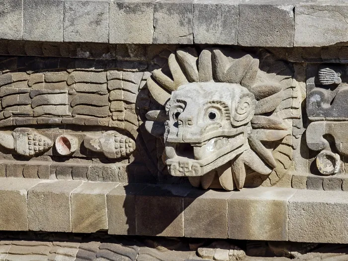 Framed Print : Temple of the Feathered Serpent, detailed view, The Citadel, Teotihuacan, Mexico State, Mexico Framed Print : Temple of the Feathered Serpent, detailed view, The Citadel, Teotihuacan, Mexico State, Mexico