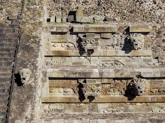 Framed Print : Temple of the Feathered Serpent, detailed view, The Citadel, Teotihuacan, Mexico State, Mexico Framed Print : Temple of the Feathered Serpent, detailed view, The Citadel, Teotihuacan, Mexico State, Mexico