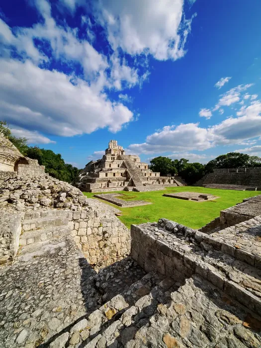 Framed Print : Temple of Five Floors, Great Acropolis, Edzna Archaeological Site, Campeche State, Mexico Framed Print : Temple of Five Floors, Great Acropolis, Edzna Archaeological Site, Campeche State, Mexico