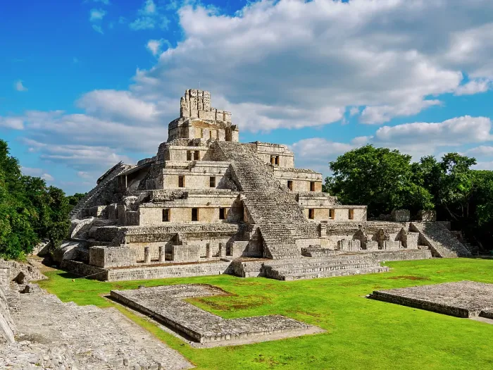 Framed Print : Temple of Five Floors, Great Acropolis, Edzna Archaeological Site, Campeche State, Mexico Framed Print : Temple of Five Floors, Great Acropolis, Edzna Archaeological Site, Campeche State, Mexico