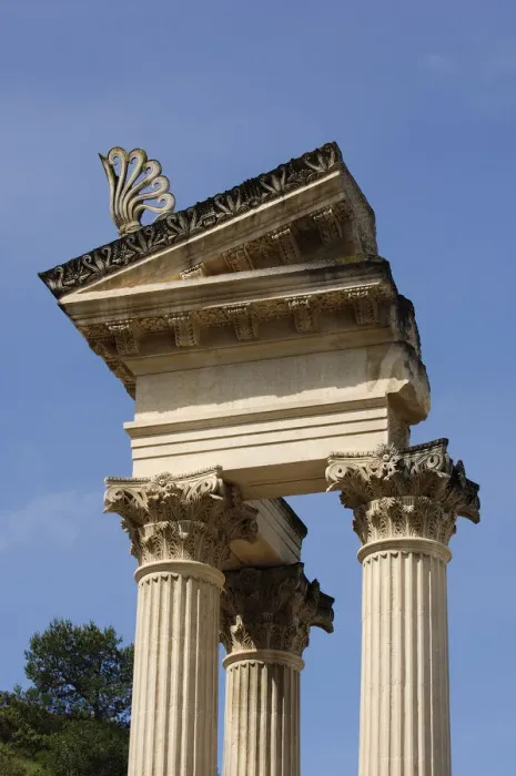 Framed Print : Temple of Glanum, Plateau des Antiques, Saint Remy de Provence, Provence, France Framed Print : Temple of Glanum, Plateau des Antiques, Saint Remy de Provence, Provence, France