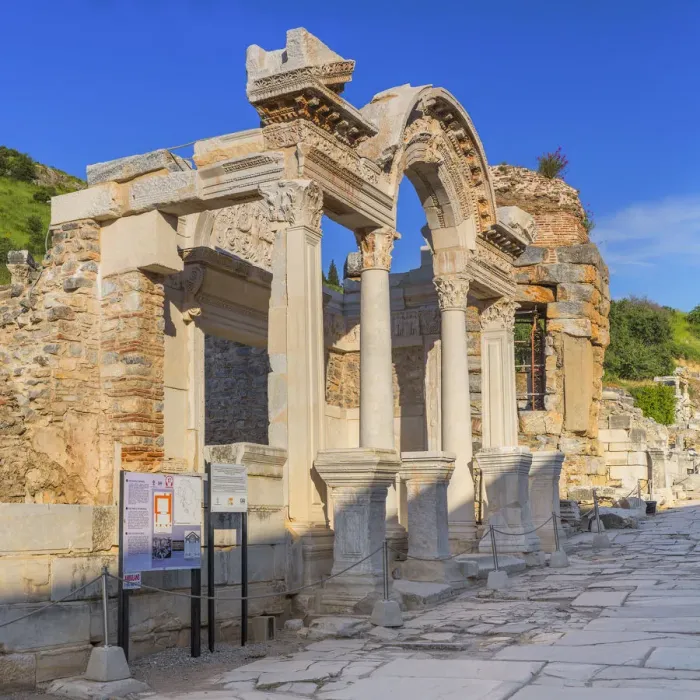 Framed Print : Temple of Hadrian, ruins of ancient Ephesus, Selcuk, Izmir Province, Turkey Framed Print : Temple of Hadrian, ruins of ancient Ephesus, Selcuk, Izmir Province, Turkey