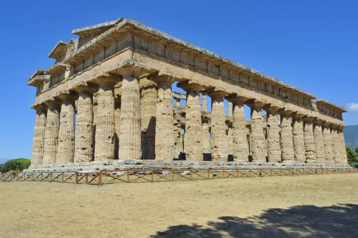 Framed Print : Temple of Hera II ( or Temple of Neptune or Temple of Poseidon), in Paestum, Province Framed Print : Temple of Hera II ( or Temple of Neptune or Temple of Poseidon), in Paestum, Province