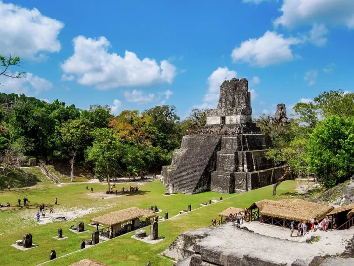 Framed Print : Temple II or Temple of the Masks, Great Plaza, Tikal, Peten Department, Guatemala
