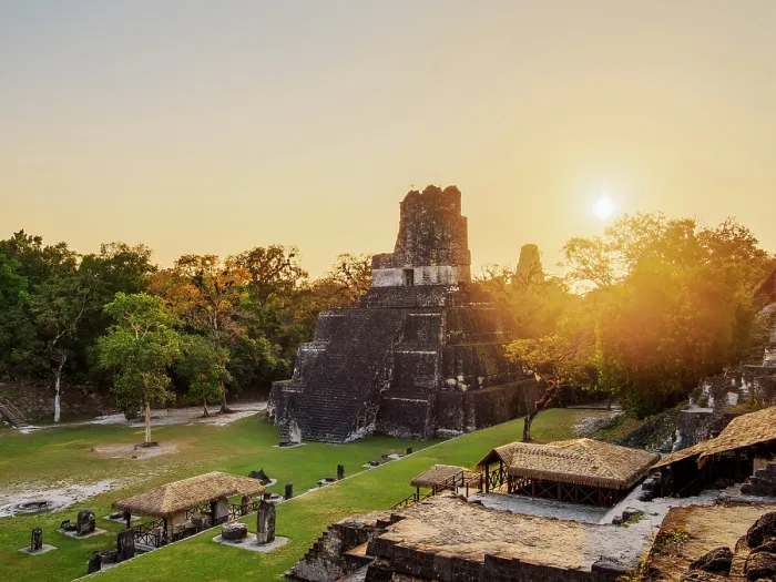 Framed Print : Temple II or Temple of the Masks at sunset, Great Plaza, Tikal, Peten Department, Guatemala Framed Print : Temple II or Temple of the Masks at sunset, Great Plaza, Tikal, Peten Department, Guatemala