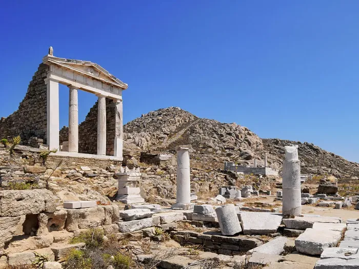 Framed Print : Temple of Isis, Delos Archaeological Site, Delos Island, Cyclades, Greece Framed Print : Temple of Isis, Delos Archaeological Site, Delos Island, Cyclades, Greece