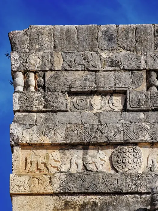 Framed Print : Temple of the Jaguars, detailed view, Chichen Itza, Yucatan State, Mexico Framed Print : Temple of the Jaguars, detailed view, Chichen Itza, Yucatan State, Mexico