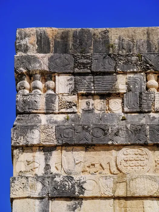 Framed Print : Temple of the Jaguars, detailed view, Chichen Itza, Yucatan State, Mexico Framed Print : Temple of the Jaguars, detailed view, Chichen Itza, Yucatan State, Mexico
