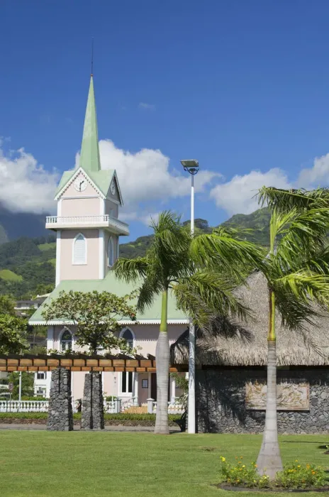 Framed Print : Temple de Paofai (Paofai Church), Pape ete, Tahiti, French Polynesia Framed Print : Temple de Paofai (Paofai Church), Pape ete, Tahiti, French Polynesia
