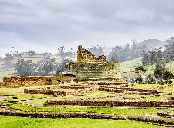 Temple of the Sun, Ingapirca Ruins, Ingapirca, Canar Province, Ecuador