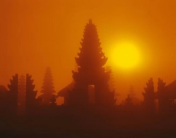 Temple at Sunrise, Bali, Indonesia