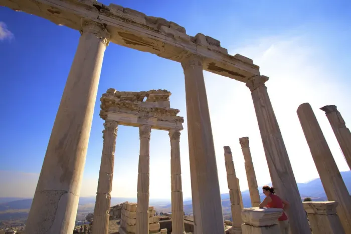 Framed Print : Temple of Trajan, Bergama (Pergamum), Turkey Framed Print : Temple of Trajan, Bergama (Pergamum), Turkey