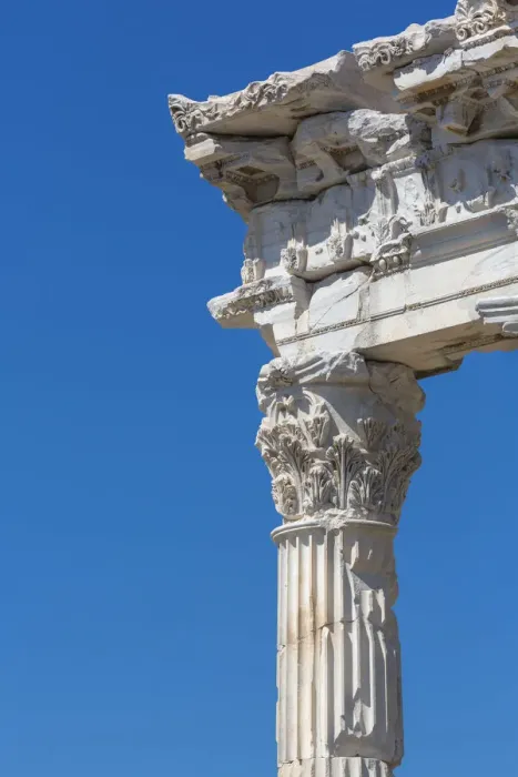 Framed Print : Temple of Trajan, Pergamon, Bergama, Izmir Province, Turkey Framed Print : Temple of Trajan, Pergamon, Bergama, Izmir Province, Turkey