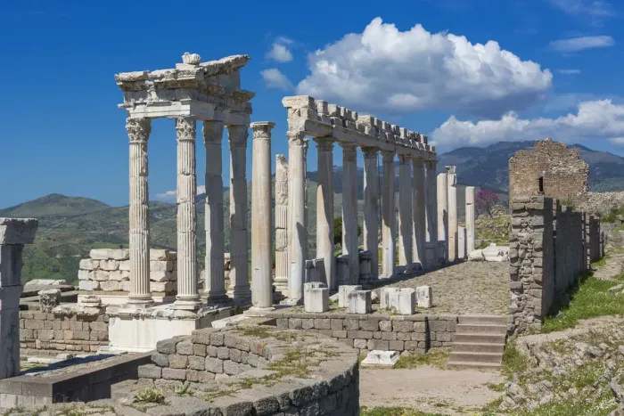 Framed Print : Temple of Trajan, Pergamon, Bergama, Izmir Province, Turkey Framed Print : Temple of Trajan, Pergamon, Bergama, Izmir Province, Turkey
