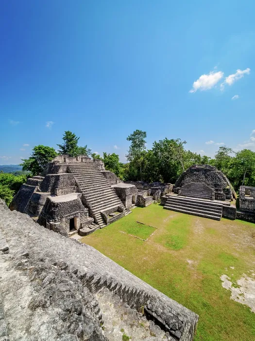 Framed Print : Temples at the top of Caana, Caracol Archaeological Site, Cayo District, Belize