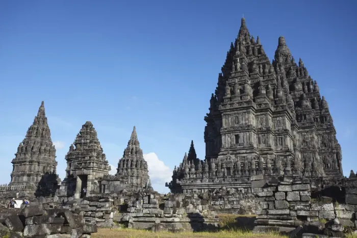 Framed Print : Temples at Prambanan complex, Java, Indonesia Framed Print : Temples at Prambanan complex, Java, Indonesia