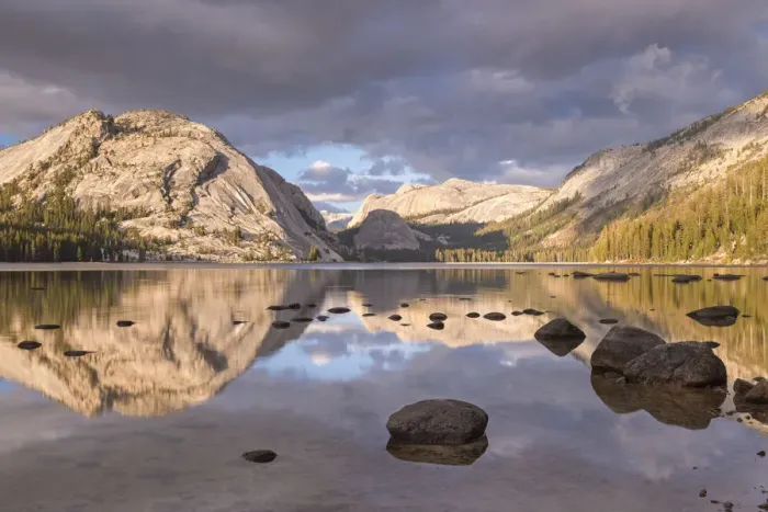 Framed Print : Tenaya Lake on the Tioga Pass in Yosemite National Park, California, USA. Autumn Framed Print : Tenaya Lake on the Tioga Pass in Yosemite National Park, California, USA. Autumn