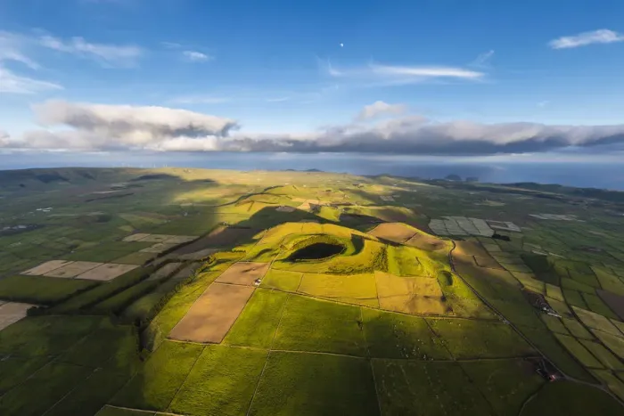 Framed Print : Terceira island, Azores, Portugal. Craters and pasture fields Framed Print : Terceira island, Azores, Portugal. Craters and pasture fields