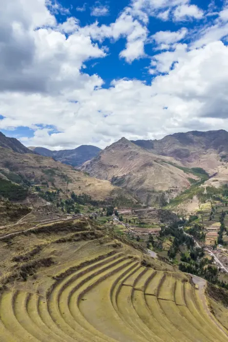 Framed Print : Terraces at Pisaq, Calca Province, Cuzco Region, Peru