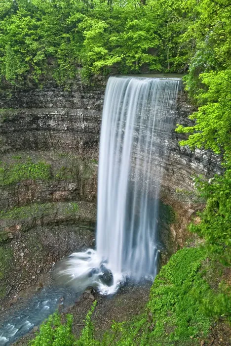Framed Print : Tews Falls on Logie's Creek on the Niagara Escarpment, Hamilton, Ontario, Canada Framed Print : Tews Falls on Logie's Creek on the Niagara Escarpment, Hamilton, Ontario, Canada