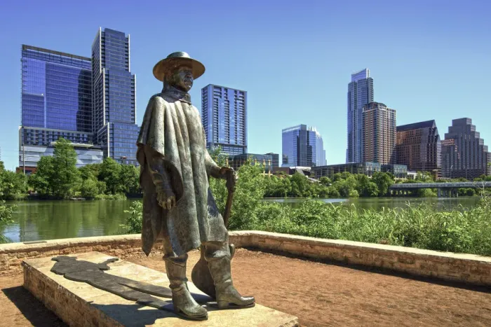 Framed Print : Texas, Austin, Stevie Ray Vaughn Statue, Ann & Roy Butler Park, Lady Bird lake Framed Print : Texas, Austin, Stevie Ray Vaughn Statue, Ann & Roy Butler Park, Lady Bird lake