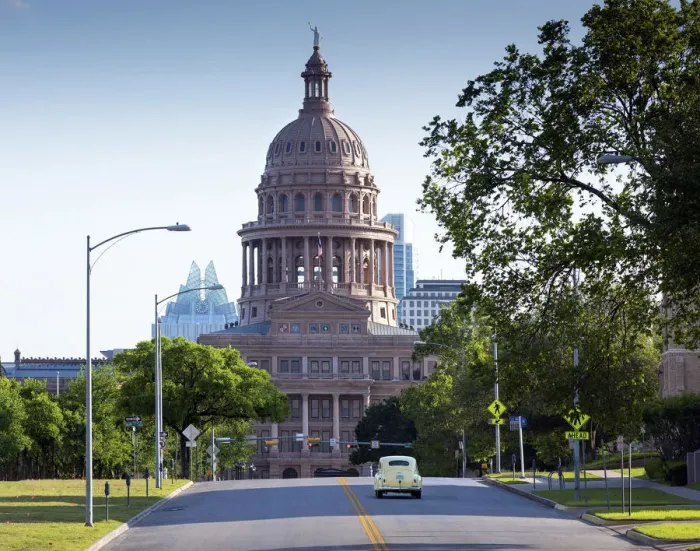 Framed Print : Texas, Austin, Texas State Capitol Building, Congress Avenue, National Register Of