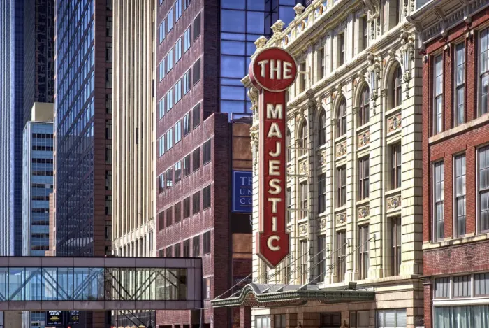 Framed Print : Texas, Dallas, Majestic Theatre, Harwood Historic District, Renaissance Revival Styled Framed Print : Texas, Dallas, Majestic Theatre, Harwood Historic District, Renaissance Revival Styled