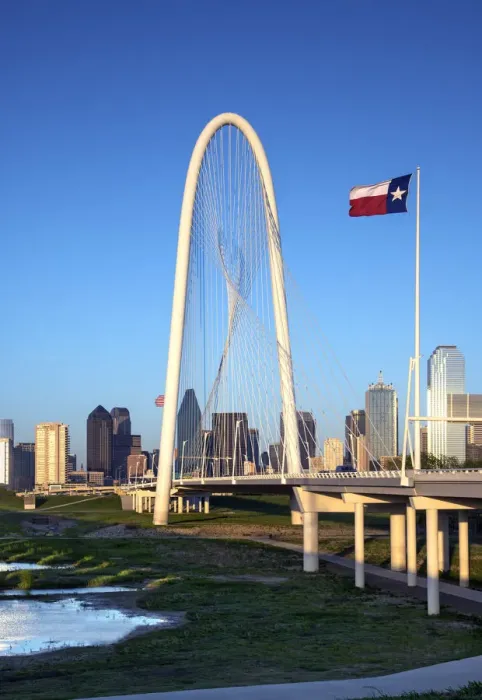 Framed Print : Texas, Dallas; Margaret Hunt Hill Bridge; Cable-Stayed Bridge, Skyline; Trinity River Framed Print : Texas, Dallas; Margaret Hunt Hill Bridge; Cable-Stayed Bridge, Skyline; Trinity River