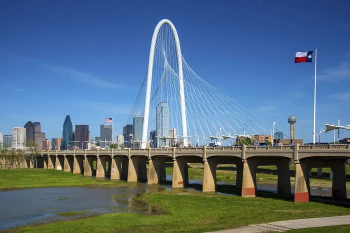 Framed Print : Texas, Dallas; Margaret Hunt Hill Bridge; Cable-Stayed Bridge, Skyline; Trinity River Framed Print : Texas, Dallas; Margaret Hunt Hill Bridge; Cable-Stayed Bridge, Skyline; Trinity River