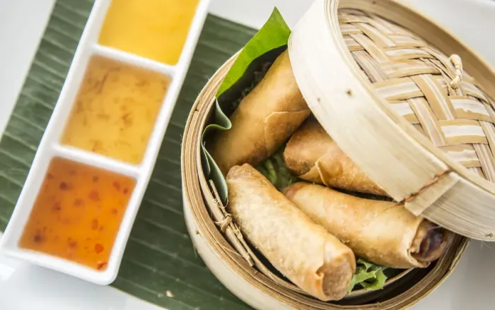 Framed Print : Thai spring rolls, Koh Samui, Thailand Framed Print : Thai spring rolls, Koh Samui, Thailand