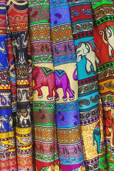Thailand, Bangkok, Chatuchak Market, Colourful Sarongs