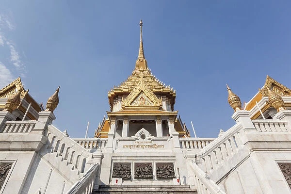 Thailand, Bangkok, Chinatown, Wat Traimit, home of the Golden Buddha, exterior