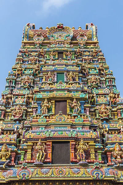 Thailand, Bangkok, Silom Area, Sri Mariamman Hindu Temple, exterior