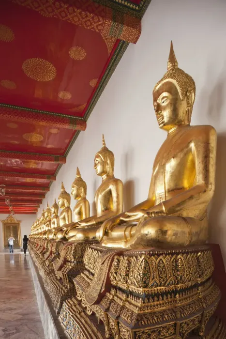 Framed Print : Thailand, Bangkok, Wat Pho, Buddha Statues