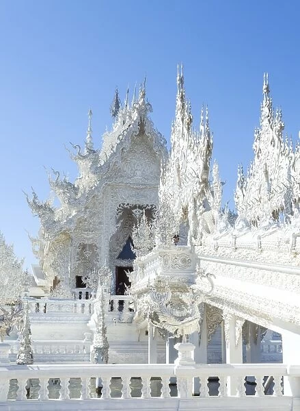 Thailand, Chiang Rai. The White temple (Wat Rong Khun)