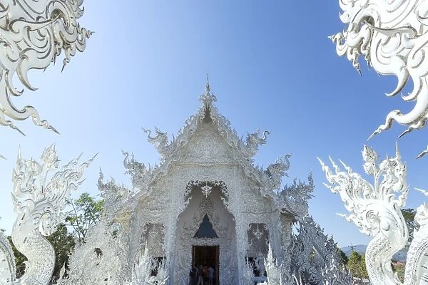 Thailand, Chiang Rai. The White temple (Wat Rong Khun)