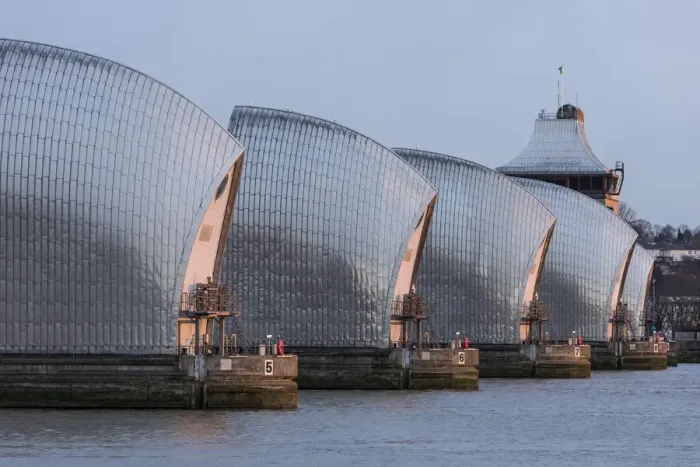 Framed Print : The Thames Barrier, London, UK Framed Print : The Thames Barrier, London, UK