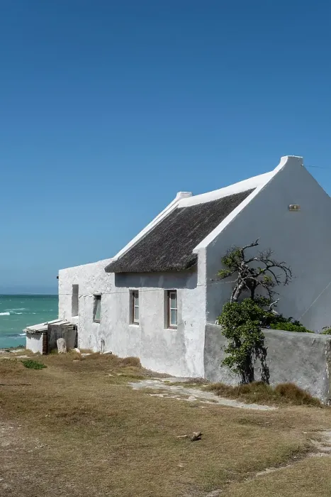 Framed Print : Thatched cottage, Arniston, Overberg region, Western Cape, South Africa Framed Print : Thatched cottage, Arniston, Overberg region, Western Cape, South Africa