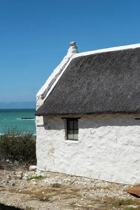 Framed Print : Thatched cottage, Arniston, Overberg region, Western Cape, South Africa Framed Print : Thatched cottage, Arniston, Overberg region, Western Cape, South Africa