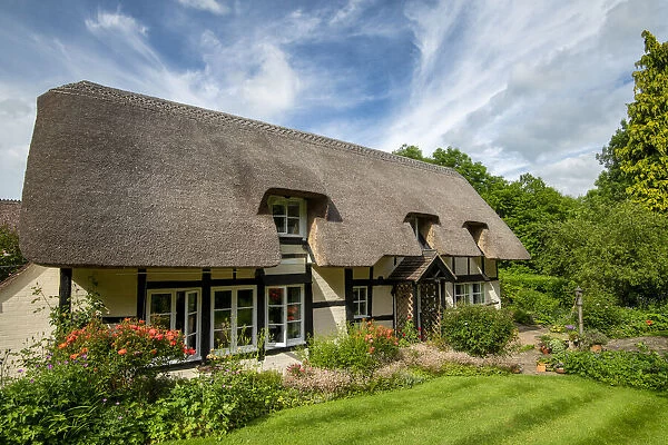 Thatched Cottage & Garden, Eastnor, Herefordshire, England