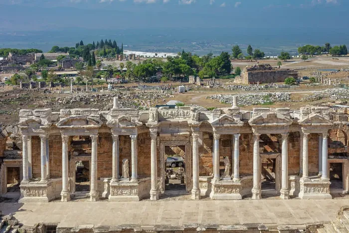 Framed Print : Theatre, 1st century, Hierapolis, Pamukkale, Denizli province, Turkey
