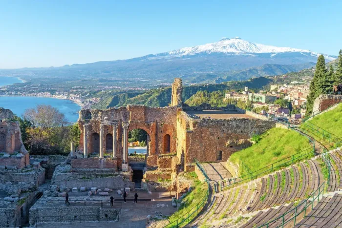 Framed Print : Theatre Grego-Romano antique of Taormina. Europe, Italy, Sicily, Messina province Framed Print : Theatre Grego-Romano antique of Taormina. Europe, Italy, Sicily, Messina province