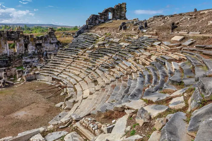 Framed Print : Theatre and stadium, Aizanoi, Kutahya province, Turkey Framed Print : Theatre and stadium, Aizanoi, Kutahya province, Turkey