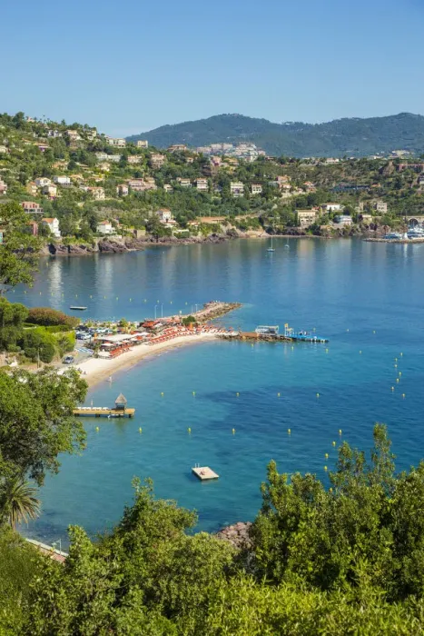 Framed Print : Theoule-sur-Mer, Esterel, Alpes-Maritimes, Provence-Alpes-Cote D Azur, French Riviera