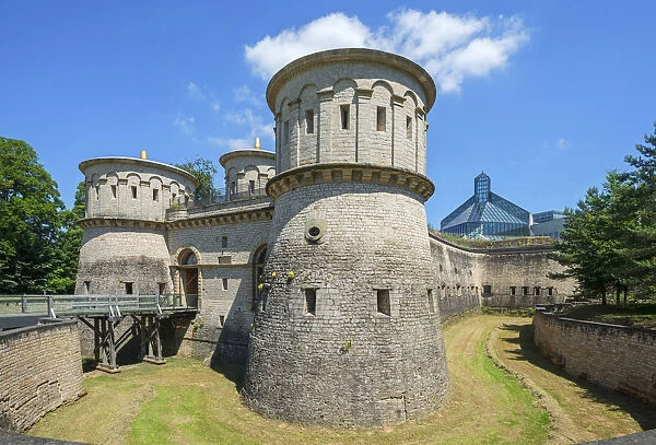 Thoningen fortress with Museum Drei Eichelen, Luxembourg