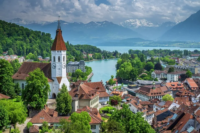 Framed Print : Thun, Canton of Bern, Switzerland Framed Print : Thun, Canton of Bern, Switzerland